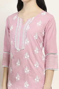 Lilac Cotton Straight SET image number 1