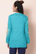 Blue Viscose Rayon Short Top image number 5