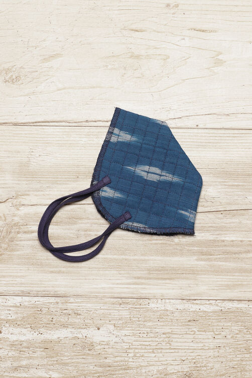 Blue Cotton Mask image number 2