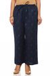 Indigo Cotton Fusion Pants image number 0