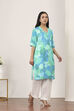 Green Rayon Straight Kurtas image number 4