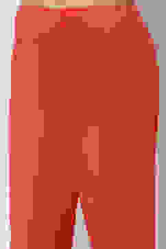 Coral Cotton Lycra Solid Regular Pants image number 1