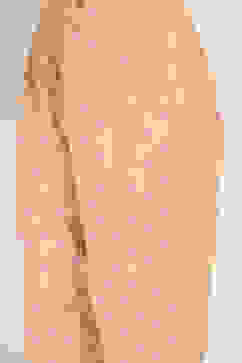 Peach-Colored Cotton Blend Straight Kurta Set image number 2