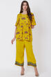 Yellow Viscose Rayon Top image number 5