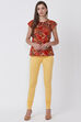 Rust Viscose Top image number 4