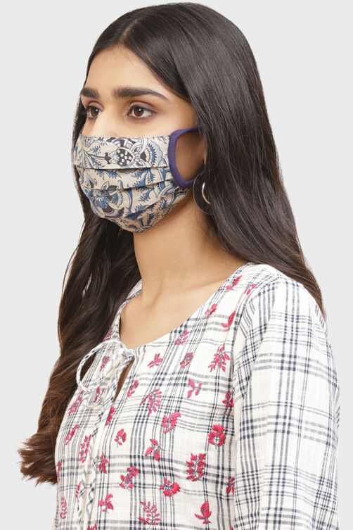 Beige Cotton Mask image number 1