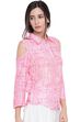 Pink Viscose Indie Top image number 2