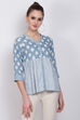 Grey Viscose Indie Top image number 0