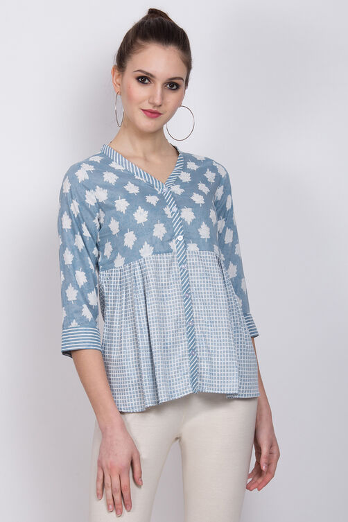Grey Viscose Indie Top image number 0