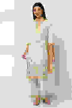 Off-White Printed Straight Suit Set image number 3