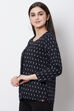 Black Cotton And Flex Straight Jacket image number 2