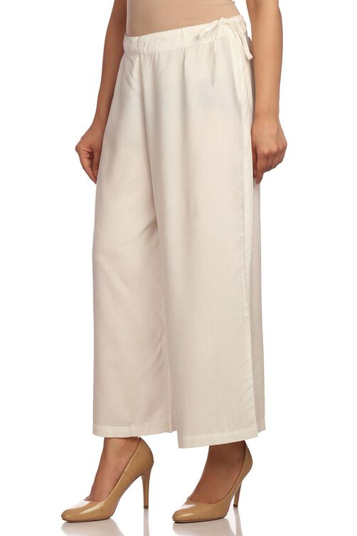 Pink Viscose Rayon Culottes image number 2