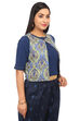 Indigo Straight Polyester Indie Top image number 2