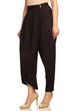 Black Cotton Fusion Pants image number 1