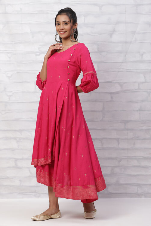 Pink LIVA Kalidar Dress image number 2