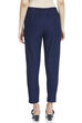 Dark Blue Cotton Slim Pants image number 5