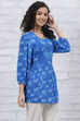 Blue LIVA Tiered Indie Top image number 3