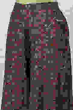 Blue Viscose Blend A-Line Printed Kurta Palazzo Suit Set image number 2