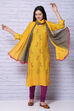Mustard And Green Cotton Dupatta image number 0