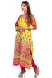 Yellow Straight Cotton Kurta image number 2