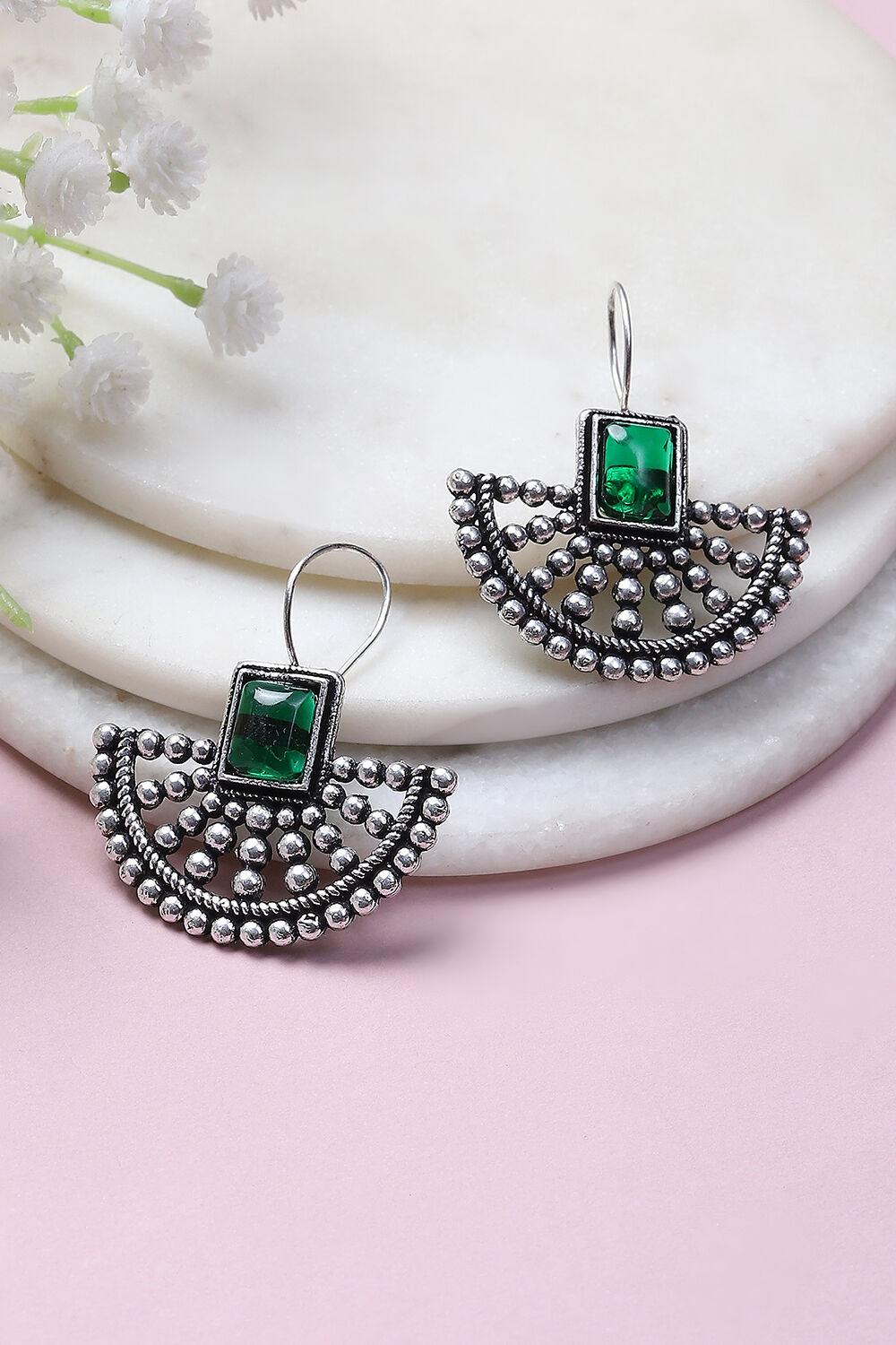 Green Alloy Drop & Danglers image number 0