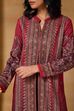 Maroon Polyester Regular Printed Cape image number 1