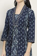Indigo Cotton A-Line Kurta image number 1
