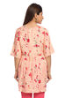 Peach Flared Viscose Indie Top image number 5