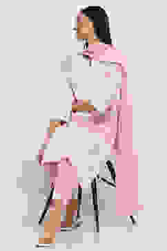 Pink Cotton Printed Straight Suit Set image number 0