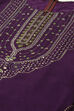 Purple Polyester Straight Printed Kurta Sharara Suit Set image number 1