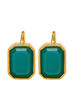 Aqua Metal Brass Earring image number 1