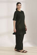 Green Viscose Blend Solid Straight Kurta Set image number 4