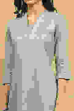 Green Printed Straight Kurta image number 1