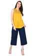 Indigo Cotton Fusion Pants image number 5
