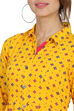 Mustard Kalidar Viscose Dress image number 1