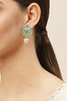 Green Alloy Earrings image number 1
