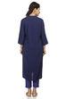 Indigo Straight Viscose Rayon Kurta image number 4
