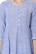 Blue Cotton Kurta image number 1