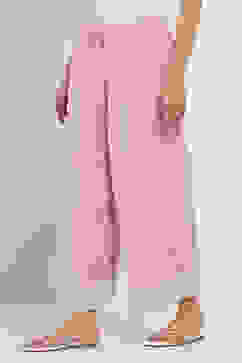 Lavender Solid Straight Palazzos image number 2