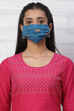 Maroon Viscose Rayon Face Mask image number 0