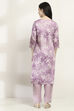 Mauve Cotton Straight Set image number 4