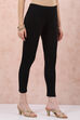 Black Cotton Leggings image number 4