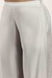 Blue Polyester Straight Kurta Pants Set image number 2