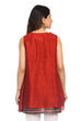 Rust Flared Viscose Indie Top image number 5