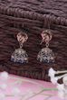 Green Brass Jhumka image number 2