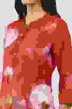 Red Rayon Straight Kurtas image number 1