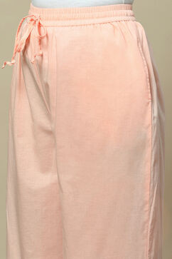 Peach Cotton Palazzo image number 1