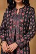 Black Polyester Regular Printed Cape image number 1
