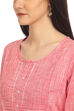 Pink Straight Cotton Kurta image number 1