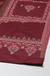 Maroon Art Silk Straight Suit Set image number 3